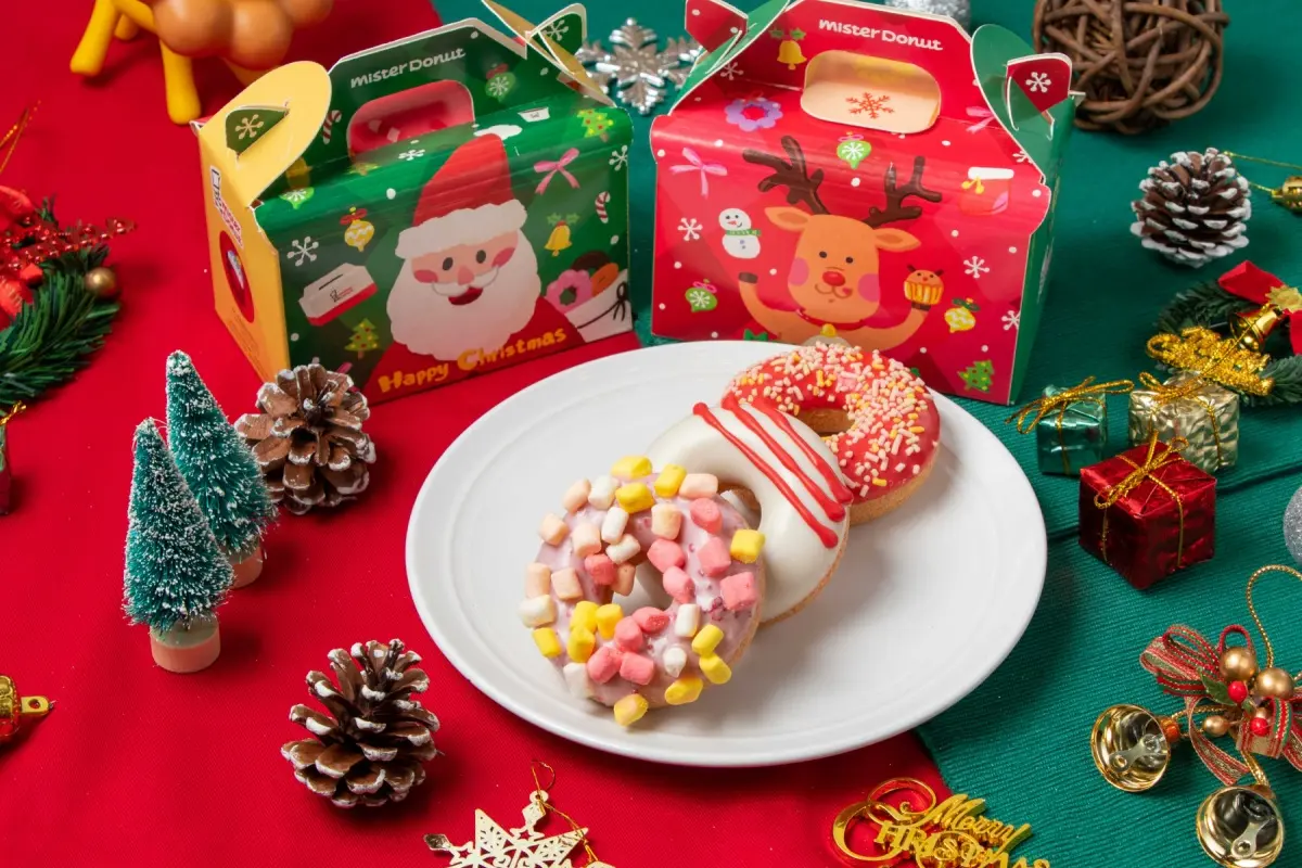 限時５天買六送三！Mister Donut推「麋鹿、雪人甜甜圈」，牛奶糖＋巧克力必嘗