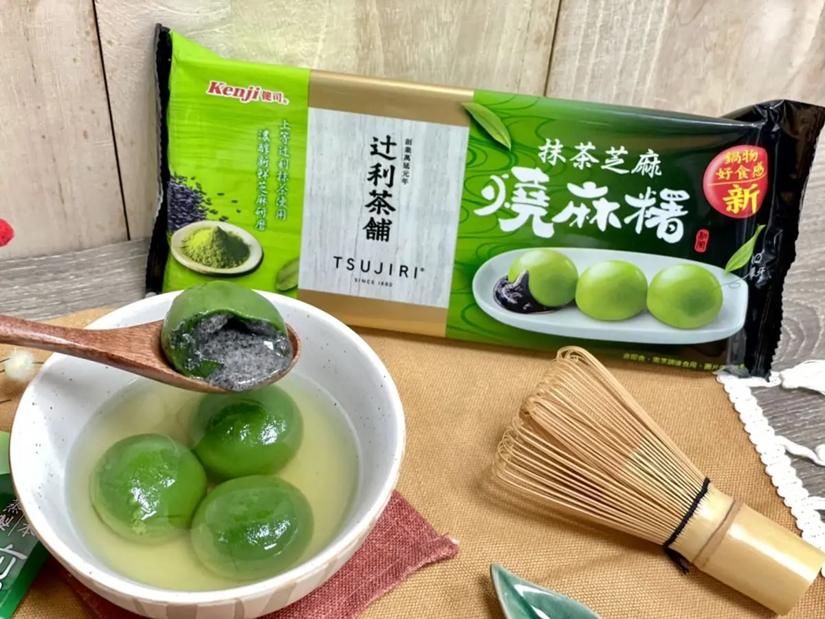 抹茶控暴動！全聯獨賣「抹茶芝麻燒麻糬」一咬就爆漿，外皮Ｑ彈超唰嘴