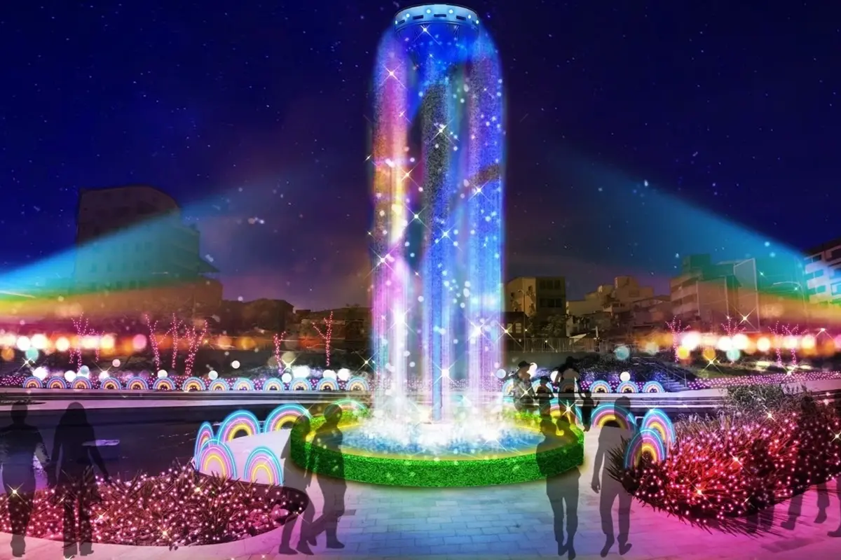 10公尺「珍奶耶誕樹」超吸睛！台中耶誕嘉年華12/24開跑，水光雕、夢工廠必拍