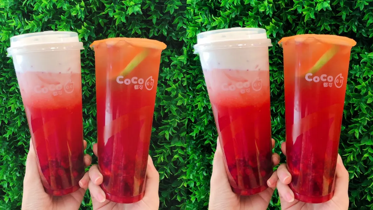 CoCo買一送一了！４款草莓飲+芝士奶蓋、QQ晶球都過癮，這杯還有第２杯０元