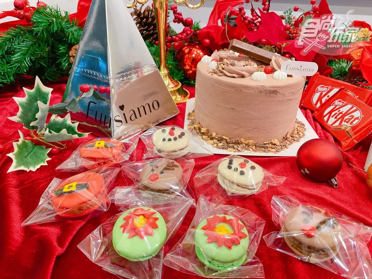 可吃的耶誕花圈!網美店3款巧克力夯品,切開精品格紋、雪人和麋鹿變馬卡龍 可吃的耶誕花圈!網美店3款巧克力夯品,切開精品格紋、雪人和麋鹿變馬卡龍