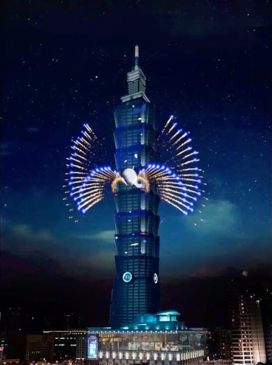 台北101煙火秀搶先曝光!全球首次高空展翅、愛心煙火,總長360秒可拍 台北101煙火秀搶先曝光!全球首次高空展翅、愛心煙火,總長360秒可拍