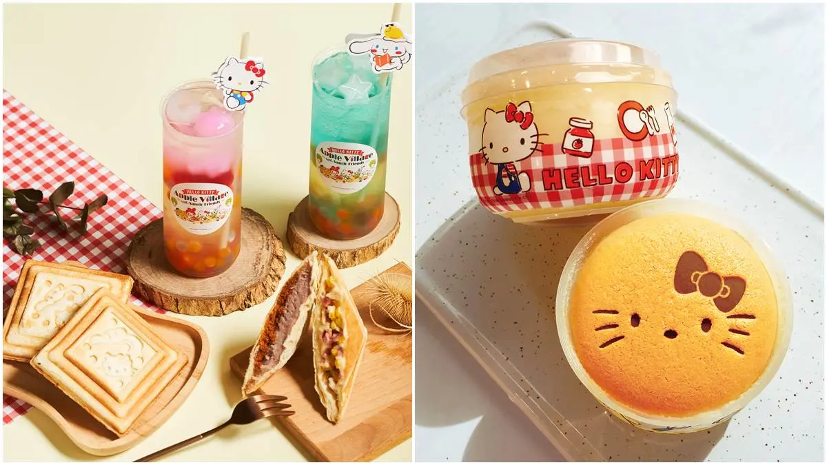 三麗鷗粉快衝！Hello Kitty蘋果村快閃新竹，熱壓吐司、牛奶布丁燒必吃