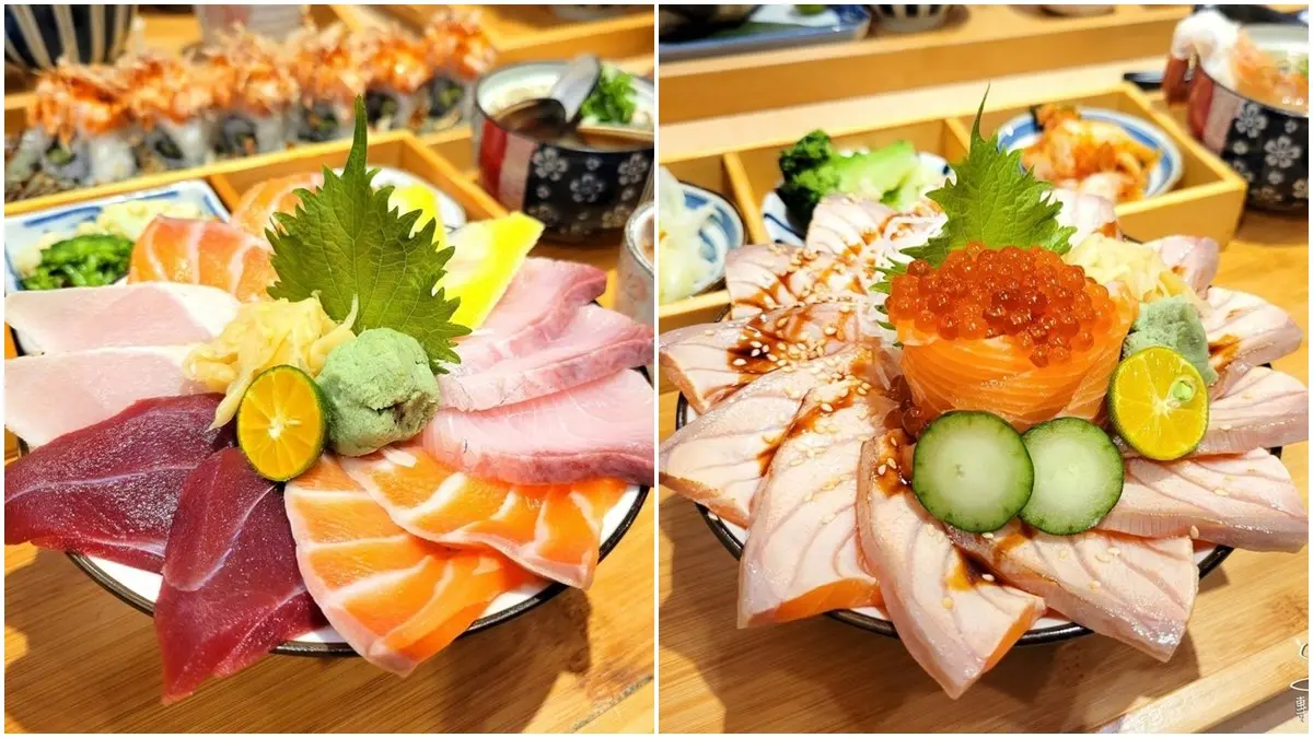 浮誇花朵生魚丼！13片「厚切刺身」塞滿整碗只要250元，超夯日料板橋人搶吃