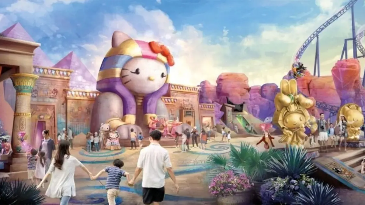 全球首座「Hello Kitty主題樂園度假村」!人面獅身像Kitty、金色美樂蒂必拍 全球首座「Hello Kitty主題樂園度假村」!人面獅身像Kitty、金色美樂蒂必拍