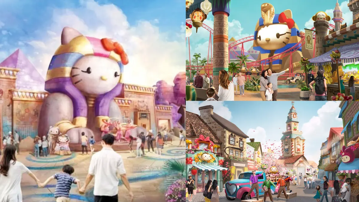 全球首座「Hello Kitty主題樂園度假村」!人面獅身像Kitty、金色美樂蒂必拍