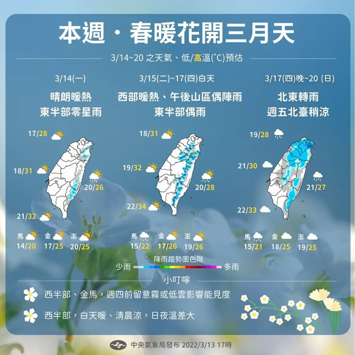 長袖先不要收!1張圖看懂1週天氣變化,週四變天濕涼到週日 長袖先不要收!1張圖看懂1週天氣變化,週四變天濕涼到週日