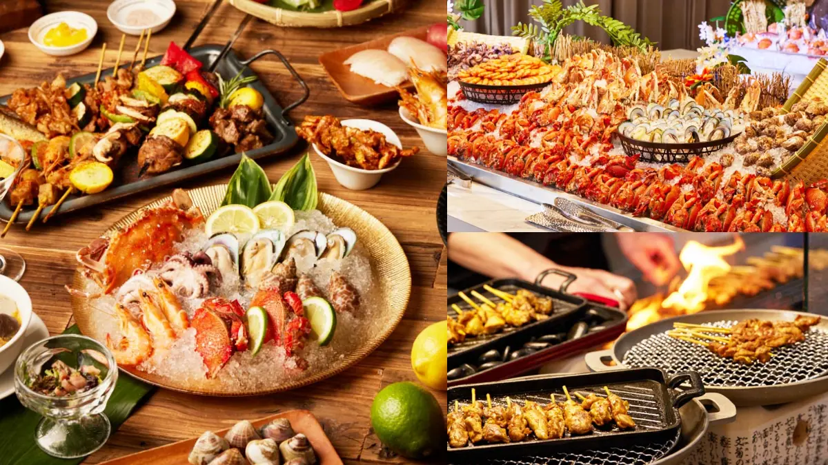 【新開店】Buffet吃到飽買一送一！「峇里斯南洋海鮮百匯」BBQ烤串、牛排無限吃