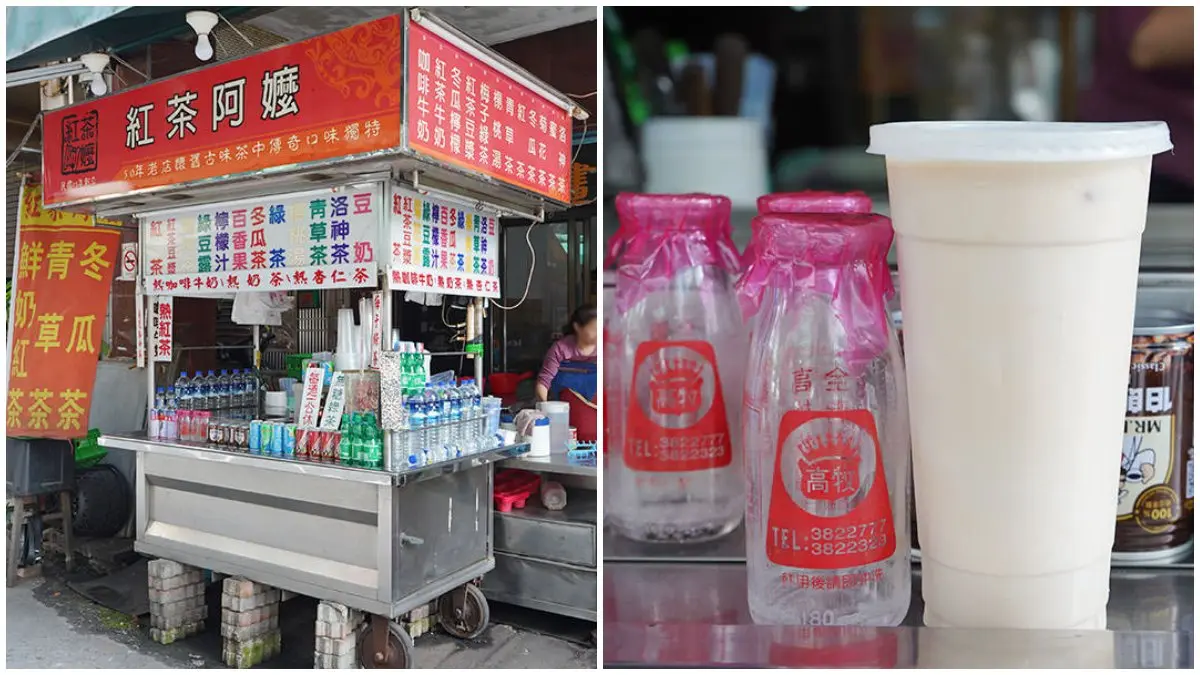 在地人才知！60年「阿嬤飲料攤」必喝古早味鮮奶茶，內行喝法加２罐高牧鮮乳