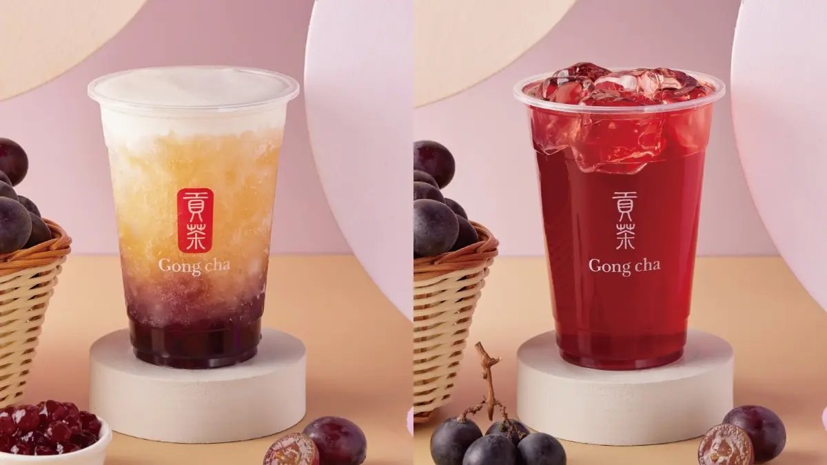 「萊恩大頭吸管套」帶回家！貢茶「超狂OREO奶蓋＋葡萄珍珠」寶石飲品開喝