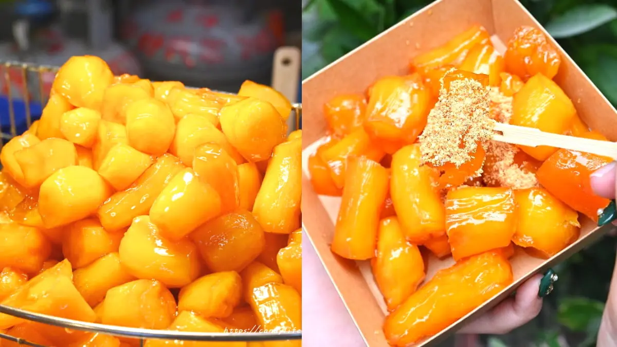 出爐就秒殺！第二市場「蜜糖地瓜」不預訂吃不到，麥芽糖外皮＋花生粉超唰嘴