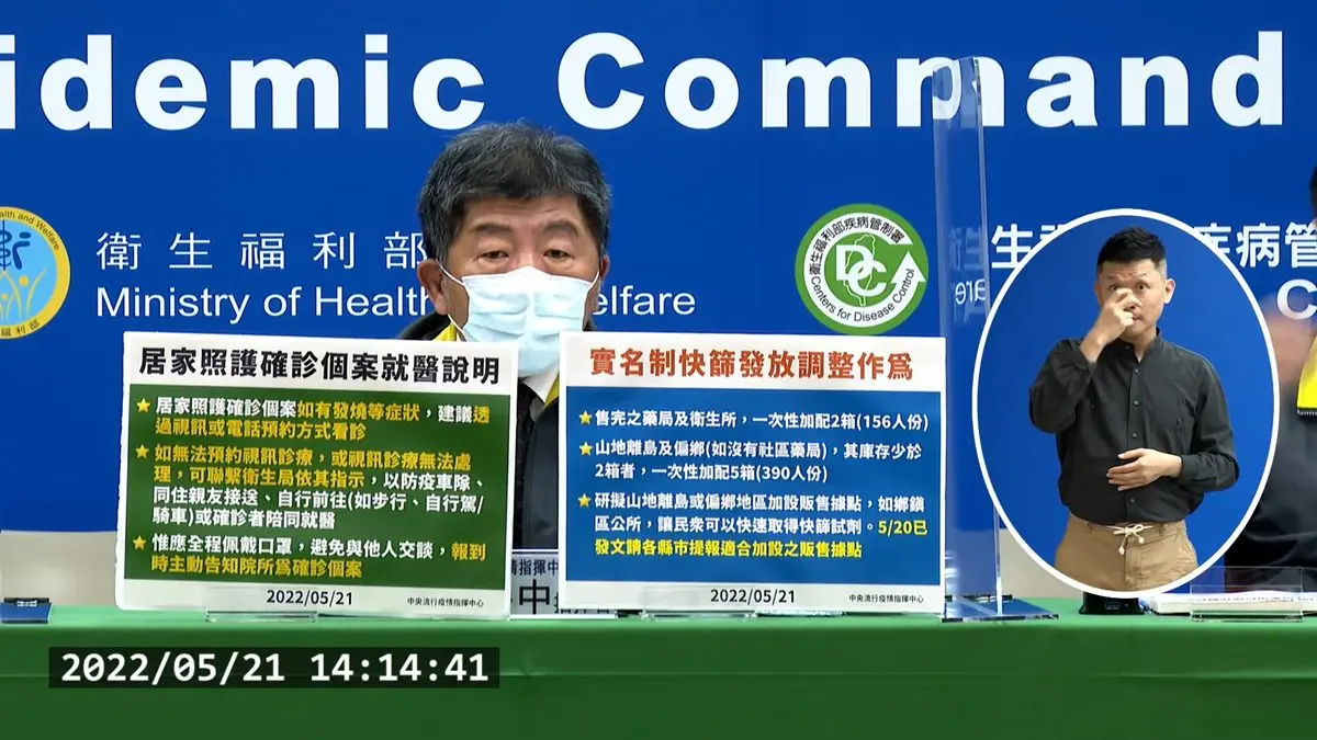 本土增84587!開放居照就醫「確診者可陪同」,還有快篩試劑增量配送 本土增84587!開放居照就醫「確診者可陪同」,還有快篩試劑增量配送