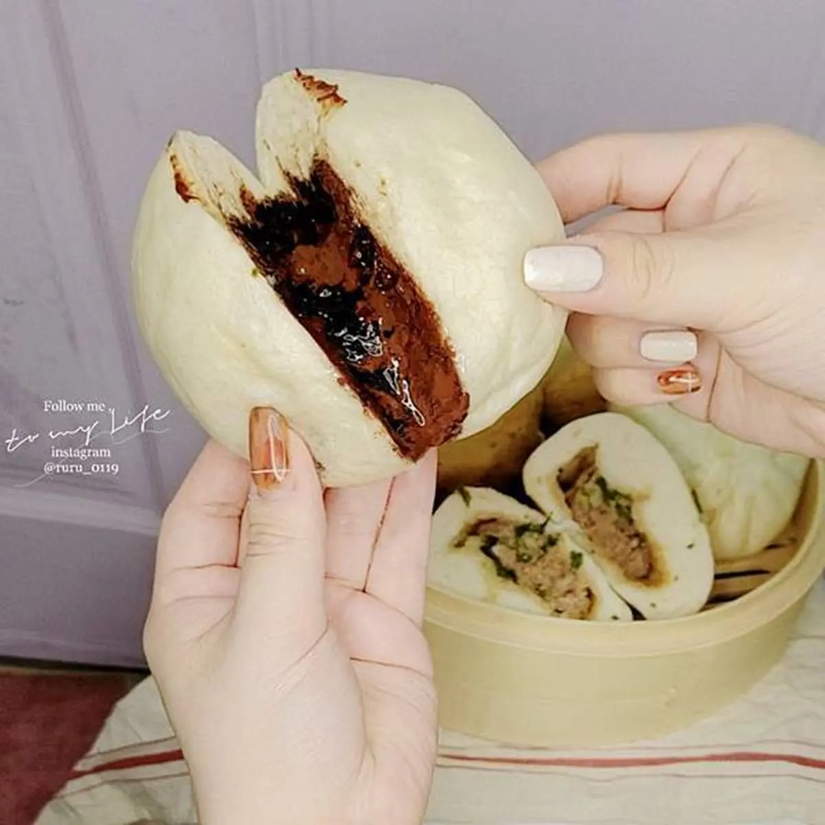 懶人早餐首選！每日現做「老麵包子」Q彈有嚼勁，邪惡爆漿巧克力包只要25元