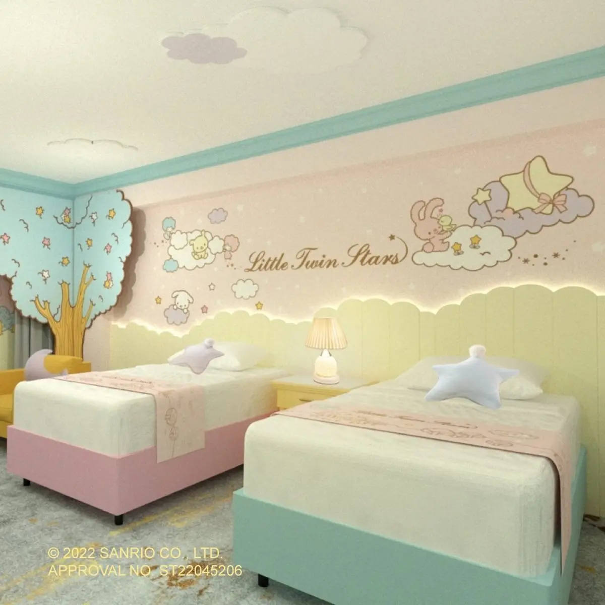 少女心狂噴！超萌三麗鷗主題房10款可住，Kitty、美樂蒂、大眼蛙都能拍