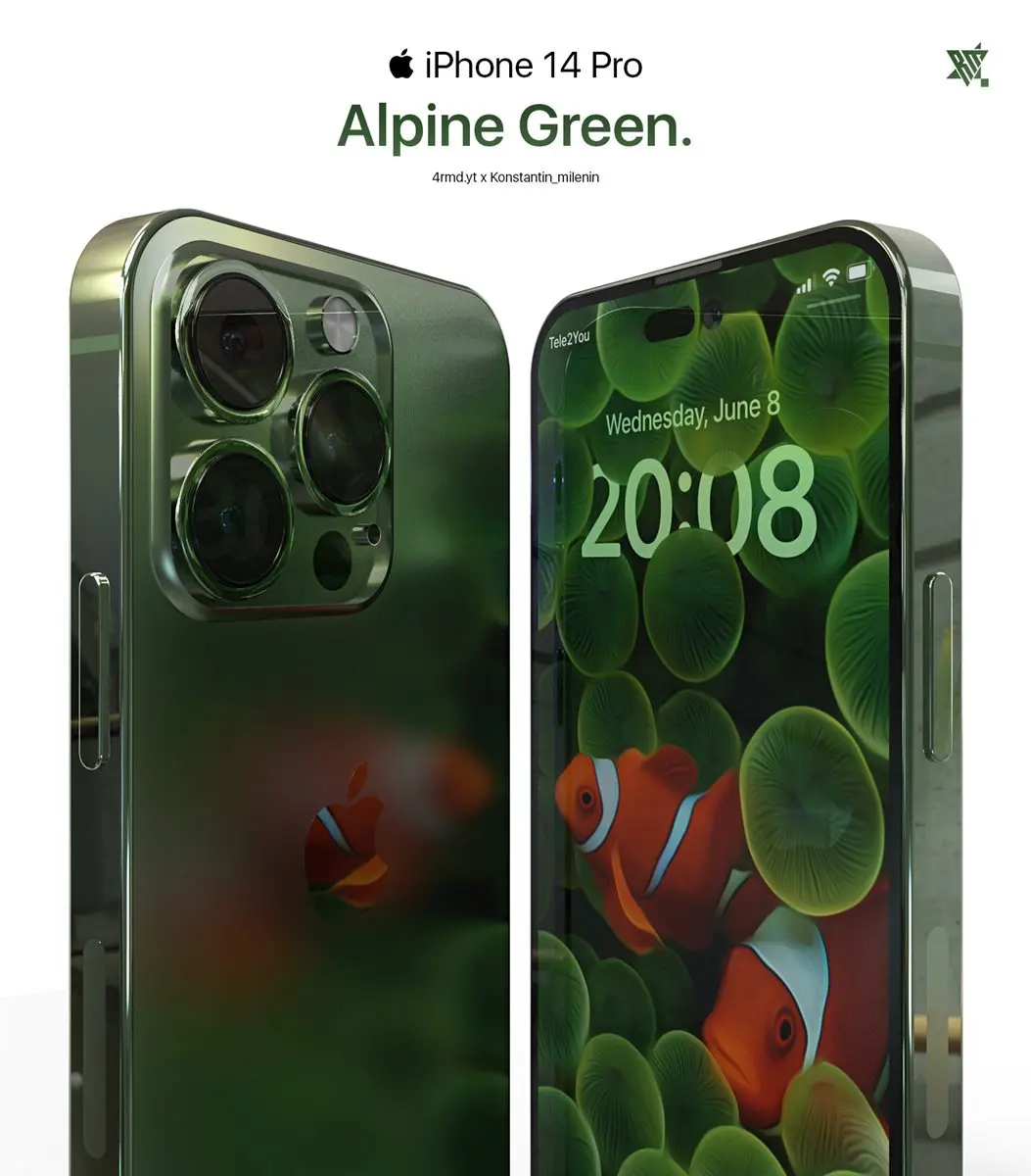 美出新高度！iPhone 14新款抹茶山綠、玫瑰奶茶金，６款Pro配色搭配無瀏海螢幕