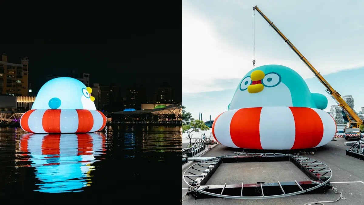 萌到太犯規！巨型軟爛「小海豹」漂浮愛河，再拍爆超Ｑ小小企鵝、ㄇㄚˊ幾兔、茶包