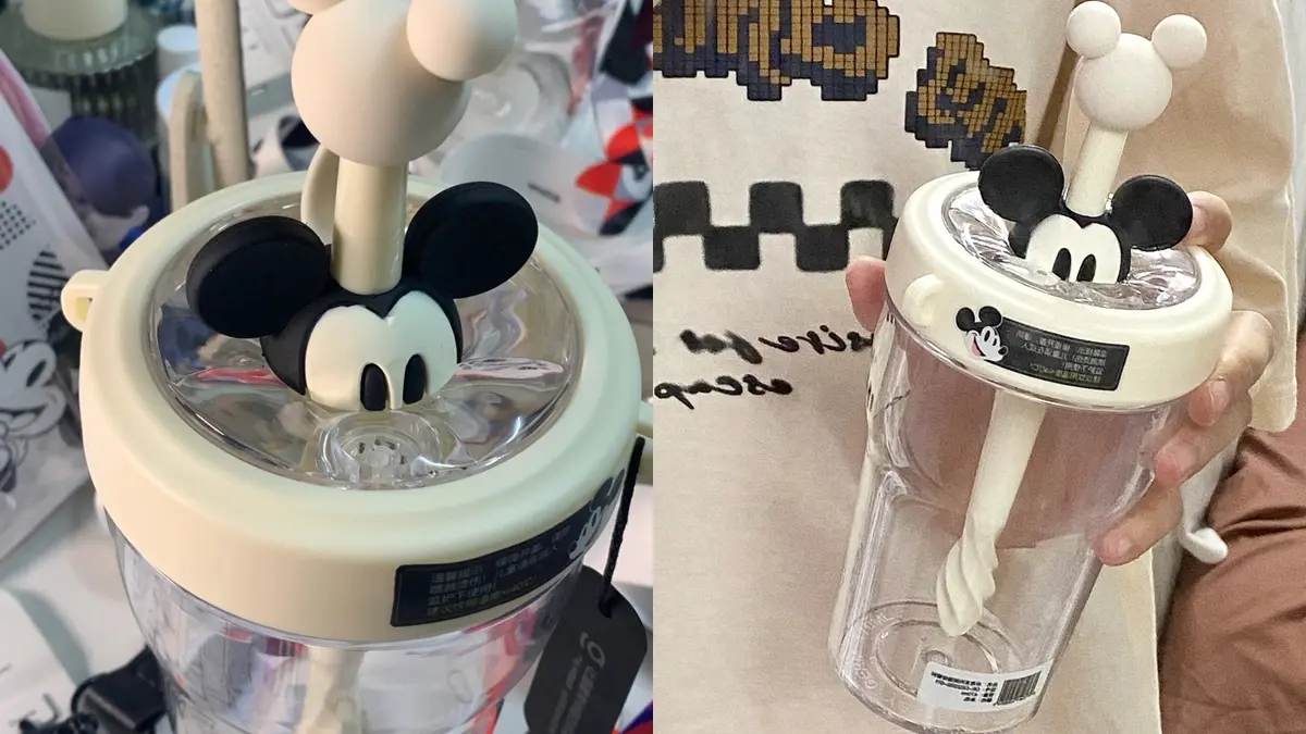 米奇控必敗！超萌「米奇吸管杯」可DIY專屬造型，螺旋攪拌棒、可愛背帶超實用