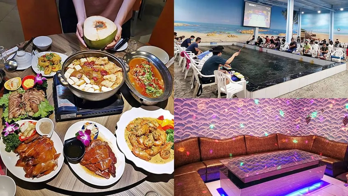 營業到凌晨！台中海鮮餐廳附設「釣蝦場＋KTV」，爽嗑活蝦料理、限量一鵝三吃