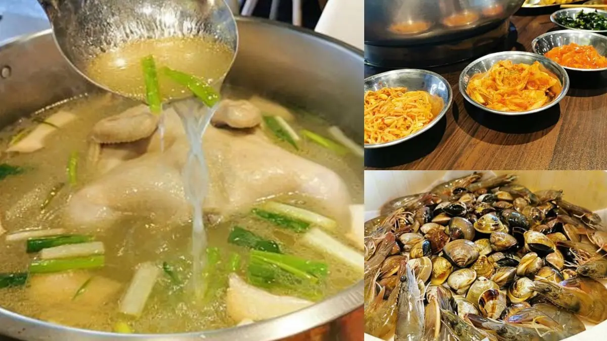 整隻活體雞入鍋！新北道地「韓式料理」小菜吃到飽，浮誇大盆裝滿滿蛤蜊