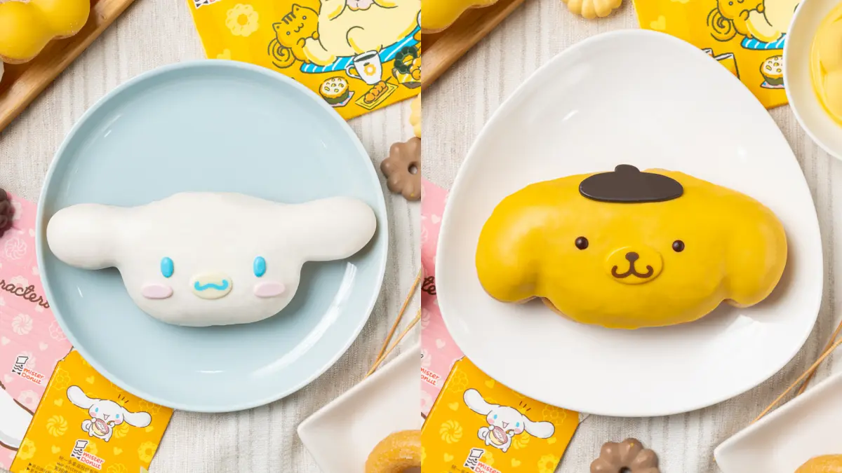 開吃了！Mister Donut「大耳狗與布丁狗」甜甜圈、周邊萌翻，先收Ｑ版小提袋