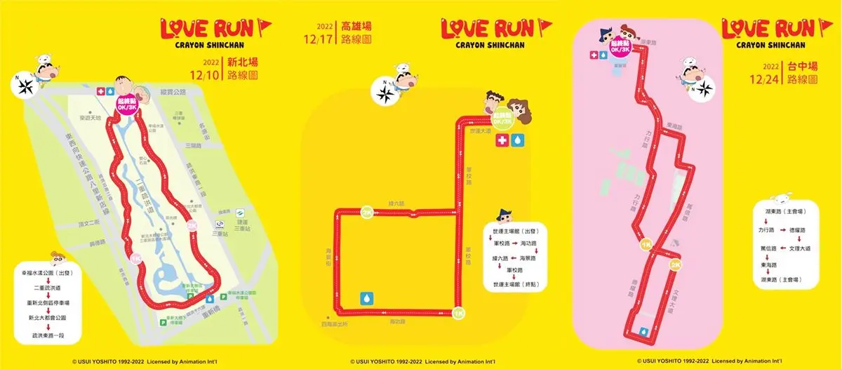 小新迷集合！「蠟筆小新Love Run路跑」12月北中南登場，必收３款超萌物資包