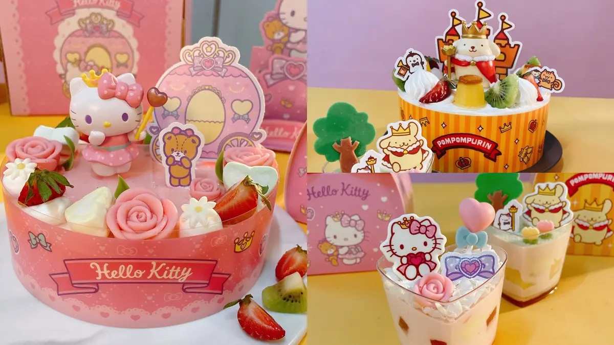 Kitty、布丁狗萌到捨不得吃！85℃４款三麗鷗蛋糕限量快搶，還有公仔可收藏