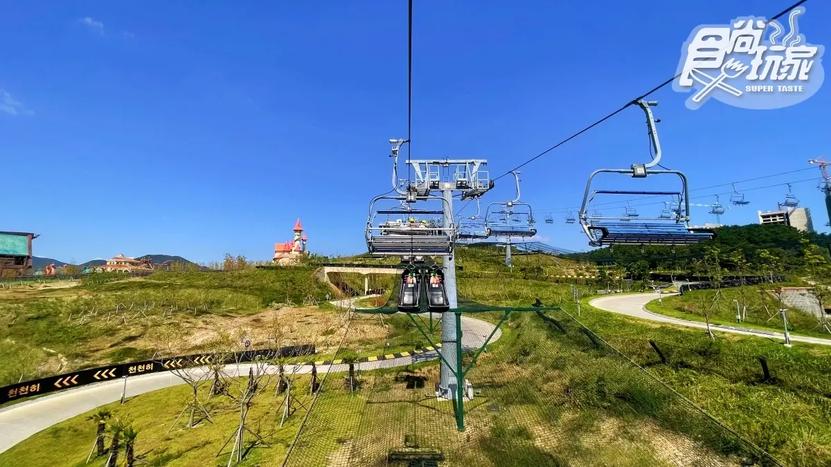親子新景點必玩爆！超刺激「釜山斜坡滑車」奔馳1.5km賽道，沿途欣賞絕美海景
