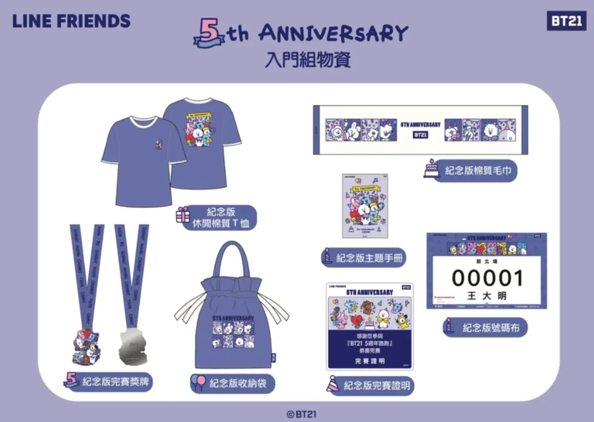 阿米跟上!「宇宙明星BT21路跑」全台4場開放報名,早鳥禮、集資包搶先看 阿米跟上!「宇宙明星BT21路跑」全台4場開放報名,早鳥禮、集資包搶先看