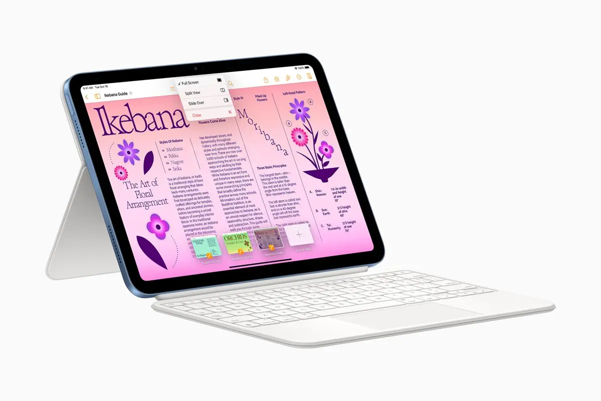 配件永遠不用充電！Apple最新４款馬卡龍色iPad，完美變身１台迷你筆電