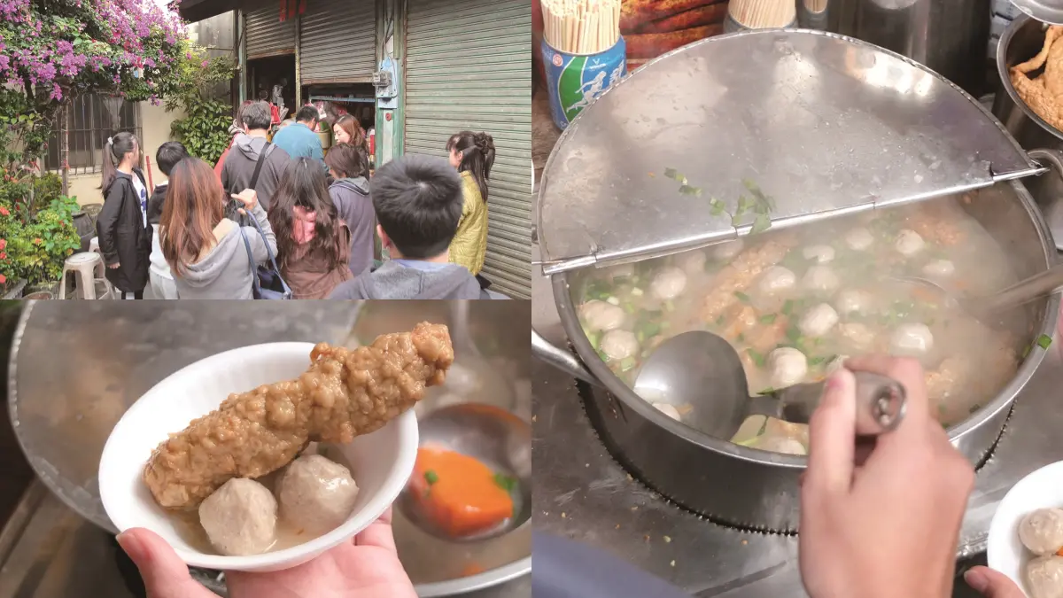 大鍋料隨便你舀！宮廟旁「鐵皮屋關東煮攤」一開店擠滿人，王子麵１包僅２元