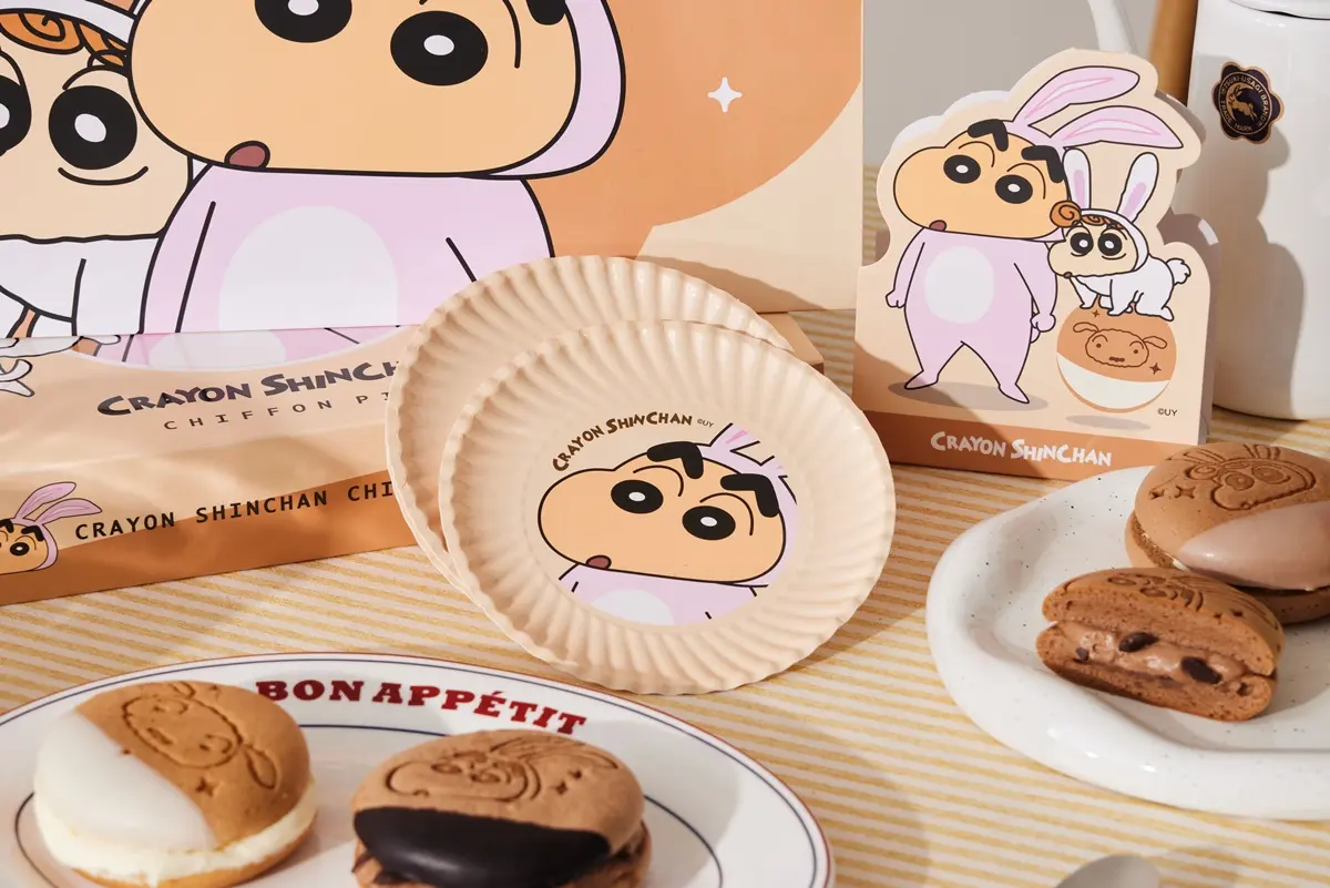 兔兔小新太Q！全家兔年版「蠟筆小新雪燒奶油蛋糕」，３口味增量再送紙盤