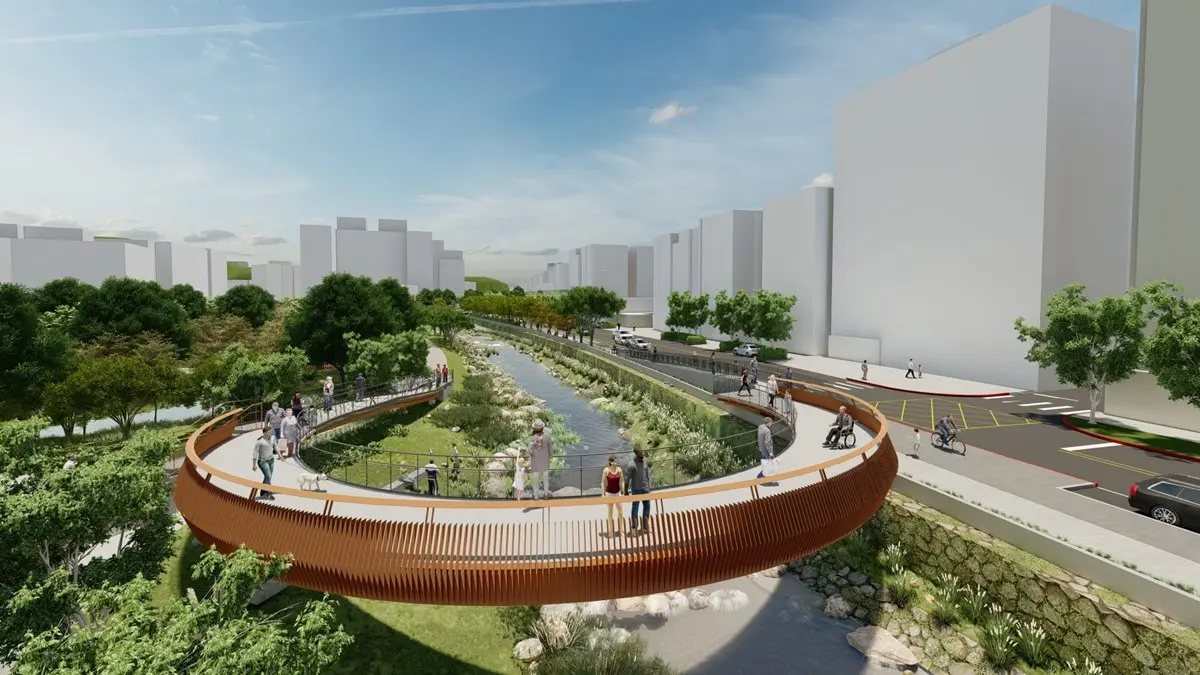 北投人好期待!磺港溪全新「生態親水公園」正式開工,未來散步環形空中步道 北投人好期待!磺港溪全新「生態親水公園」正式開工,未來散步環形空中步道