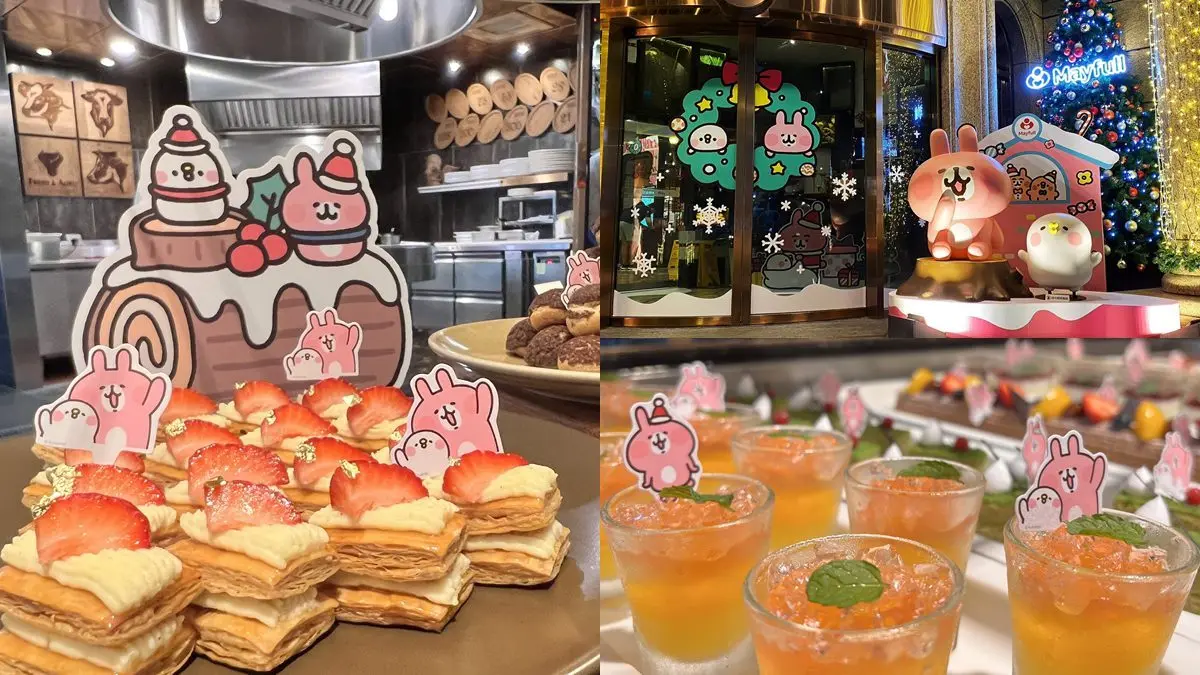 全台首家「卡娜赫拉牛排館」！粉紅兔兔、P助自助吧開吃，還有主題超市可逛