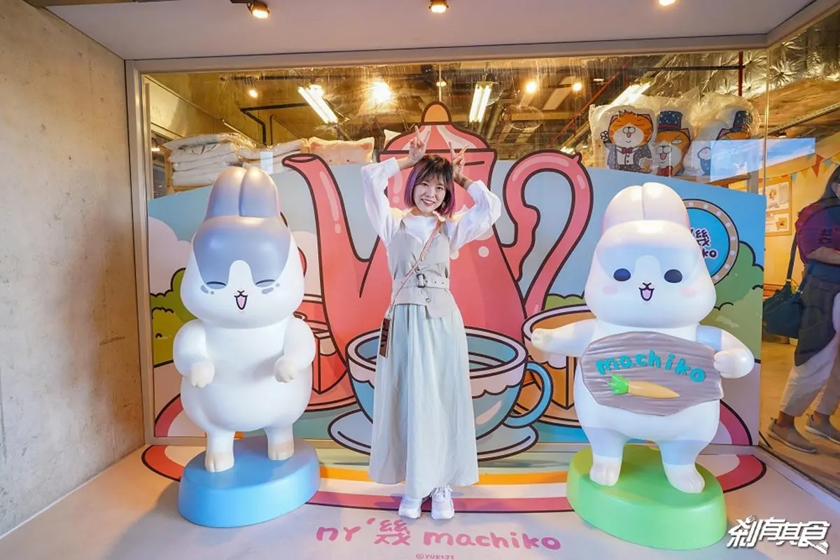 萌到太犯規！３大貼圖明星現身台中，搶拍「好想兔」耶誕樹、玩翻粉嫩摩天輪