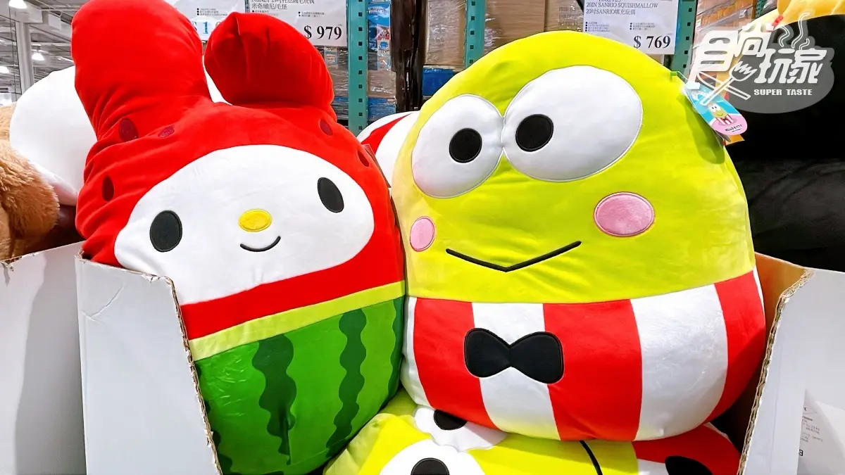 三麗鷗粉衝好市多！巨萌「20吋美樂蒂大抱枕」，再收Hello Kitty美人魚