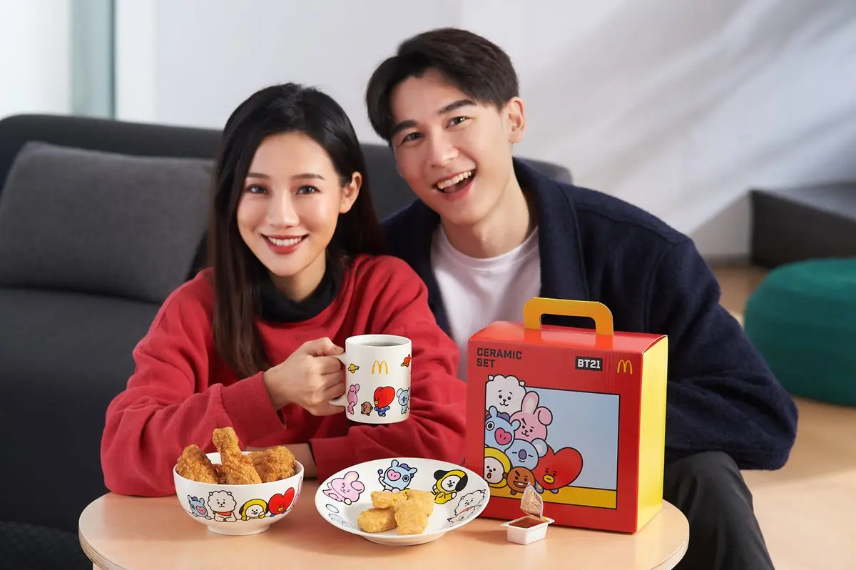 麥當勞「薯來堡」限期回歸！加碼薯條、飲品買一送一優惠，還有BT21餐具開搶