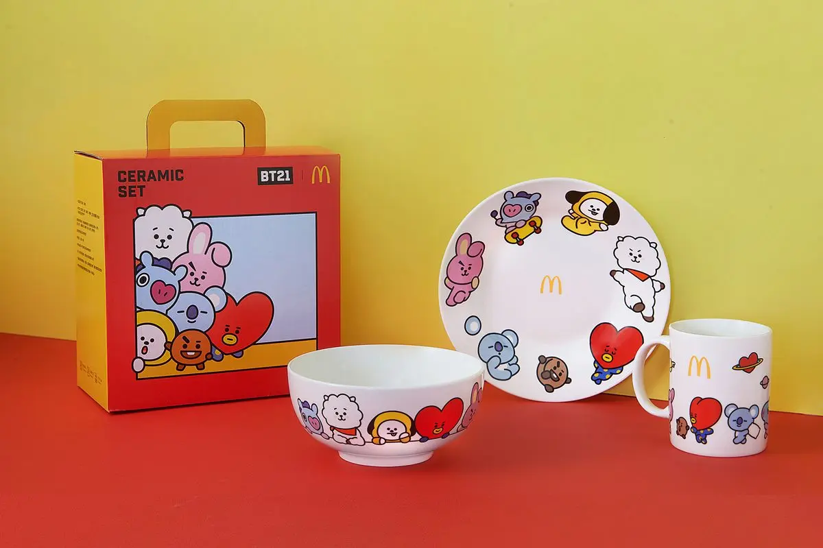 麥當勞「薯來堡」限期回歸！加碼薯條、飲品買一送一優惠，還有BT21餐具開搶