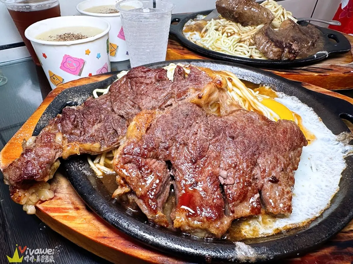 老闆怕你吃不飽！超平價「台式牛排」免費加麵吃到撐，冰淇淋、濃湯無限爽嗑