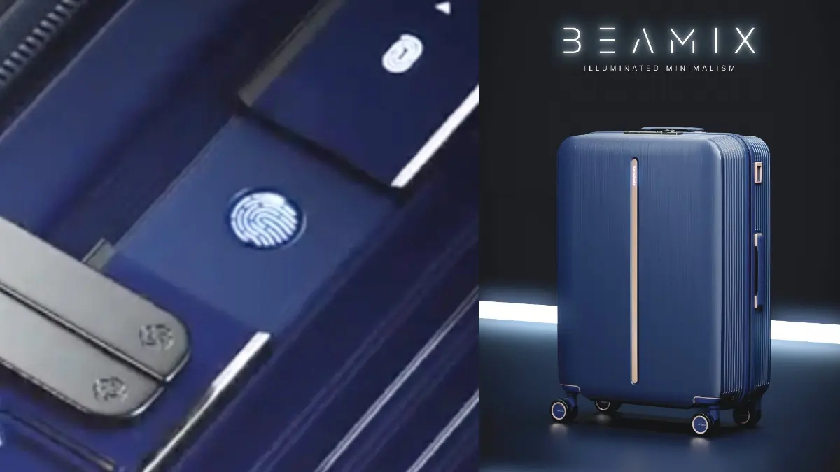 2023最狂智能行李箱！「指紋辨識」一秒解鎖，開箱還有專屬亮燈超貼心