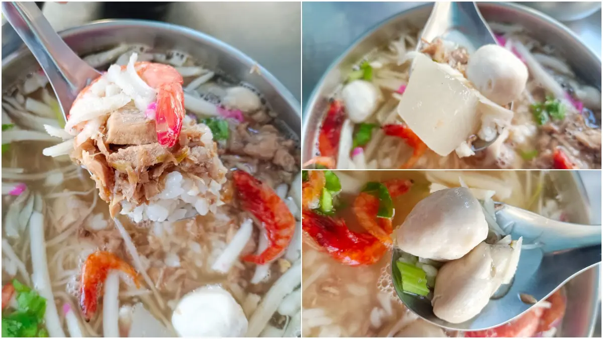 在地最愛廟口早餐！滿料海鮮飯湯１人吃不完，霸氣「鮪魚肉燥飯」35元就能吃