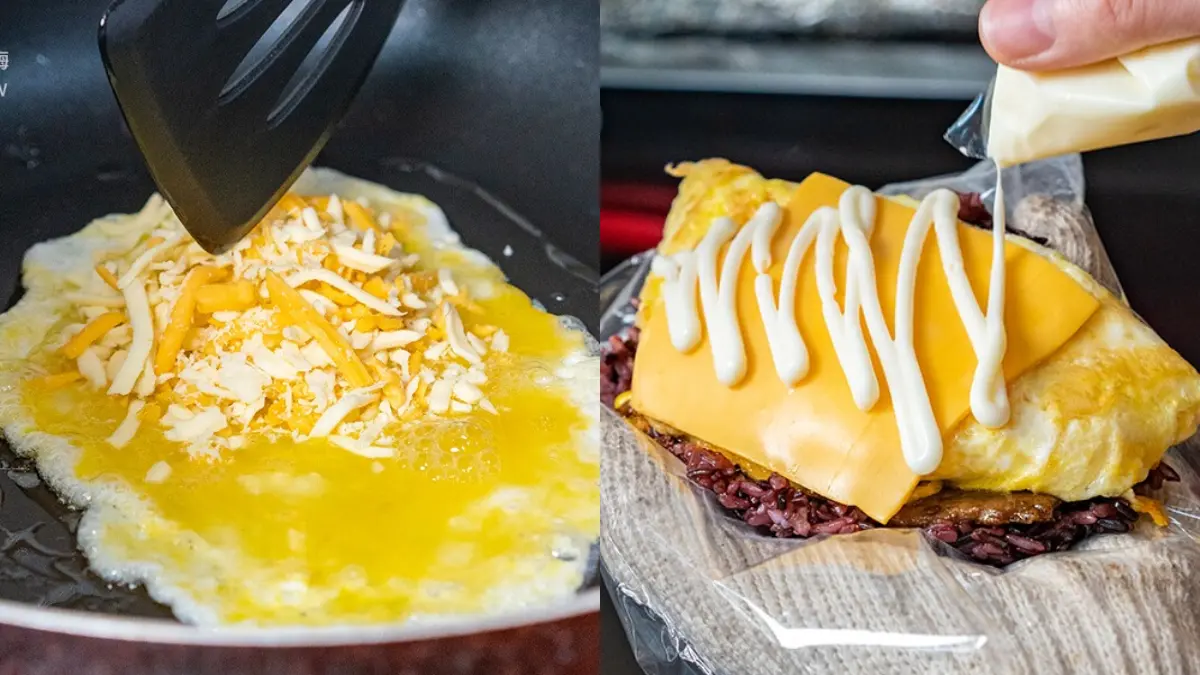 30種配料任你選！高雄「古早味飯糰」餡料塞到滿，牽絲起司、爆漿雙蛋都唰嘴