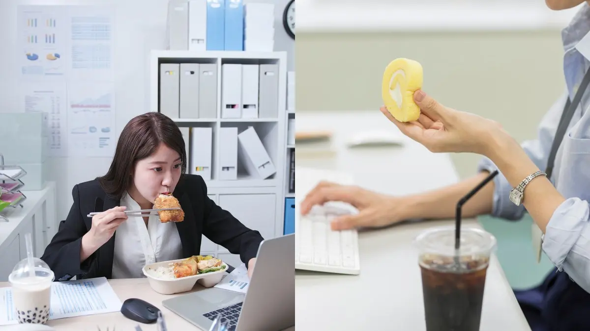 上班這樣吃午餐?小心「便當配電腦」、一群同事邊聊邊吃,你會「愈吃愈肥」