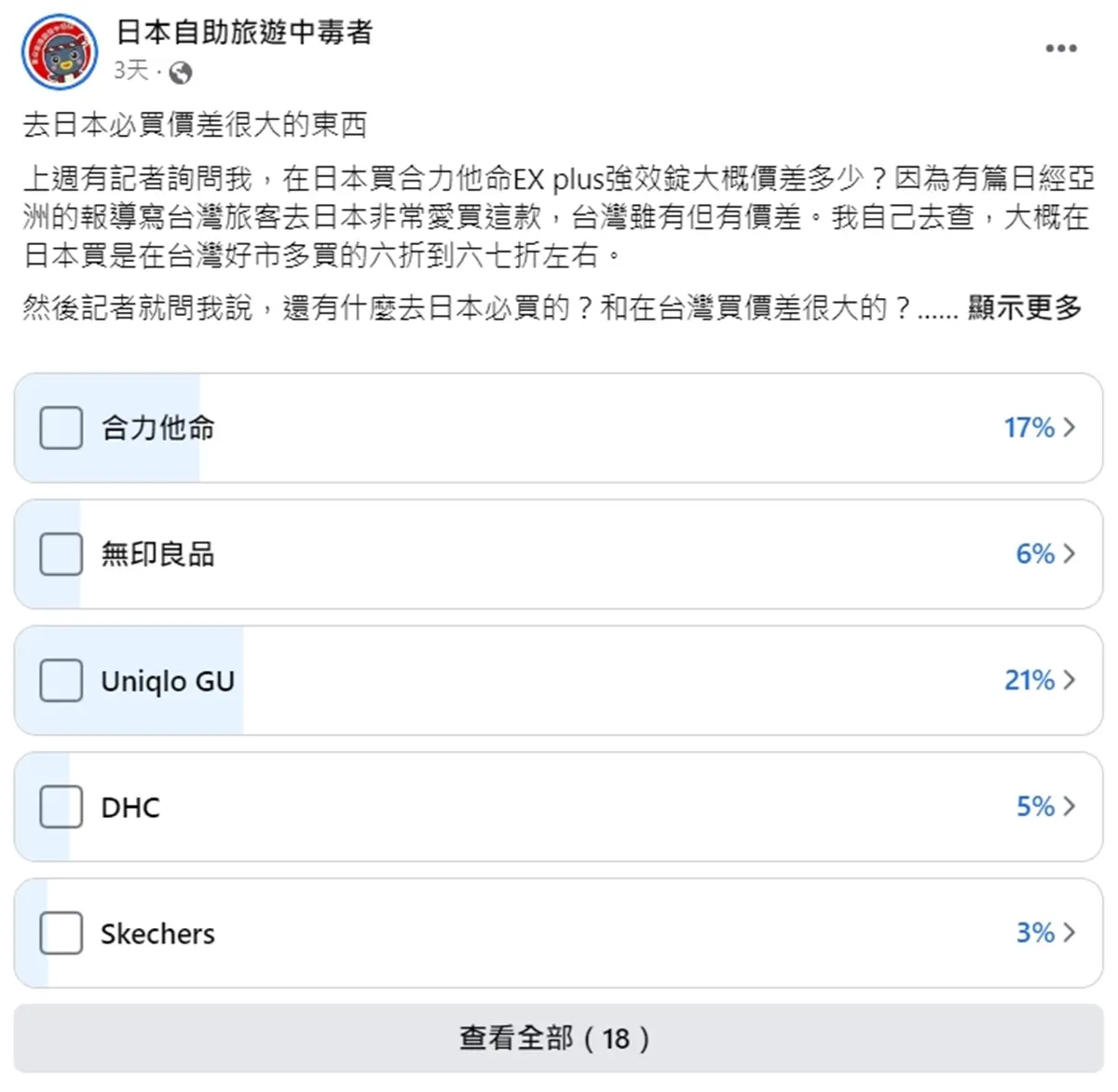 2023日本撿便宜必買好物排行榜！合利他命第２，第１名近５折價差最大