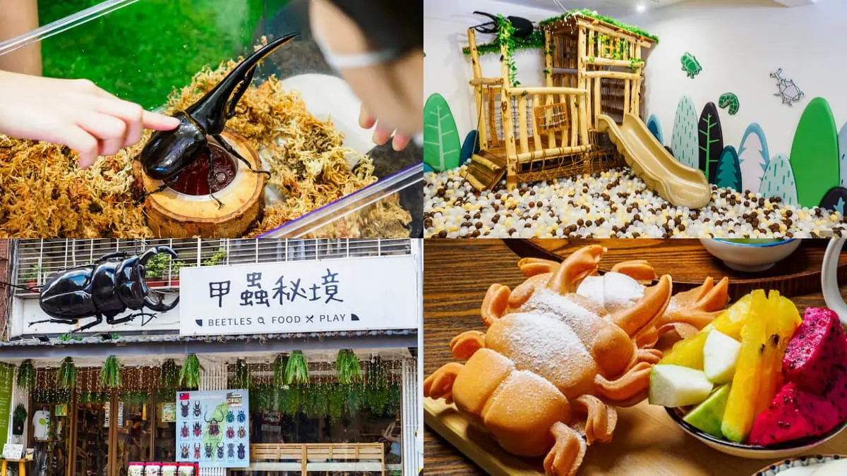 全台唯一「甲蟲主題」親子餐廳!必點超Q甲蟲鬆餅,還有球池、遊戲區玩到瘋