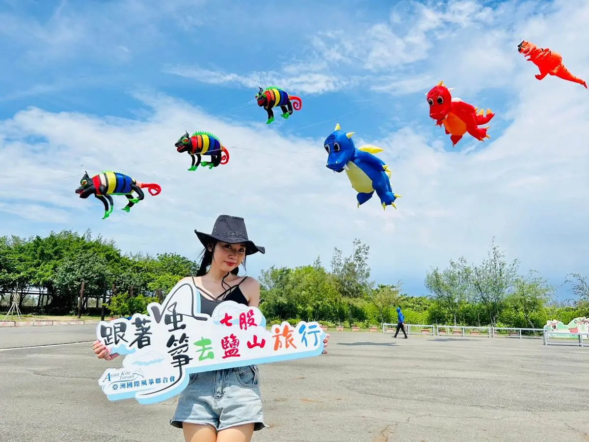 只有２天！全台最大「恐龍風箏嘉年華」在台南，25米長飛龍、Q版三角龍超好拍