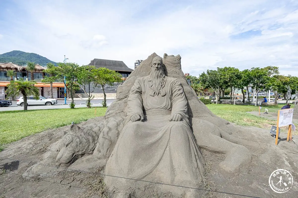 桃太郎、埃及法老現身!「2023八里沙雕展」免費拍16座神話作品,再賞光雕秀 桃太郎、埃及法老現身!「2023八里沙雕展」免費拍16座神話作品,再賞光雕秀