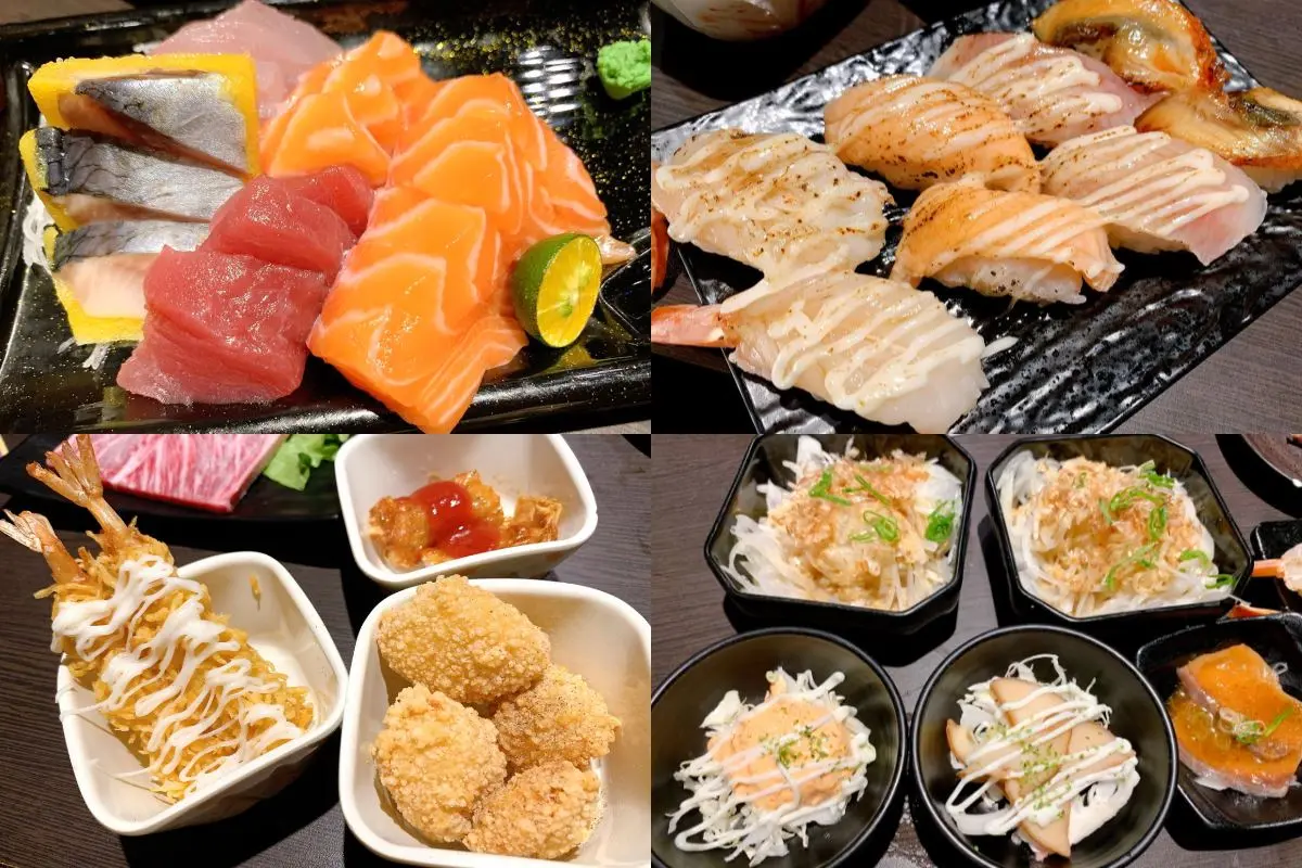 台中燒肉推薦「石頭日式炭火燒肉」提供日料吃到飽。