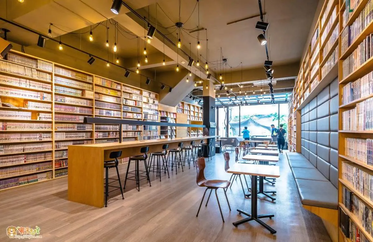 低消１杯飲料不限時看到飽！高雄「六星級書店」搶拍百坪書牆，還有超萌陸龜