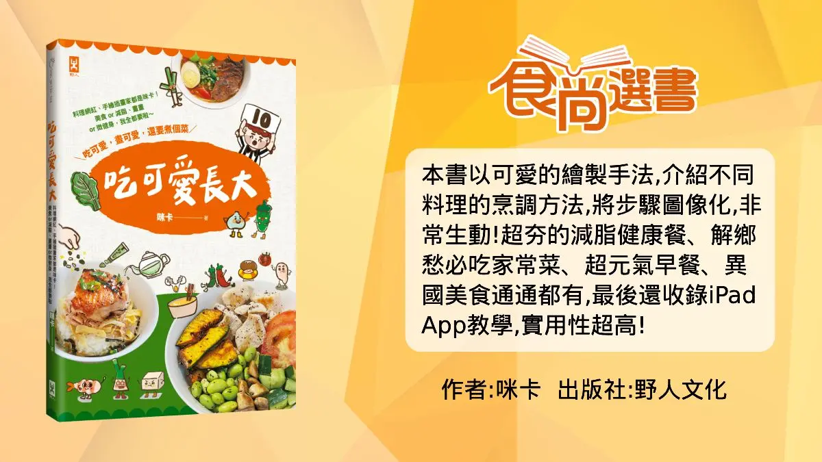 獨門減脂餐「５個月體脂降９%」！跟著料理達人吃就能瘦，手繪版食譜超Ｑ（中獎公布）