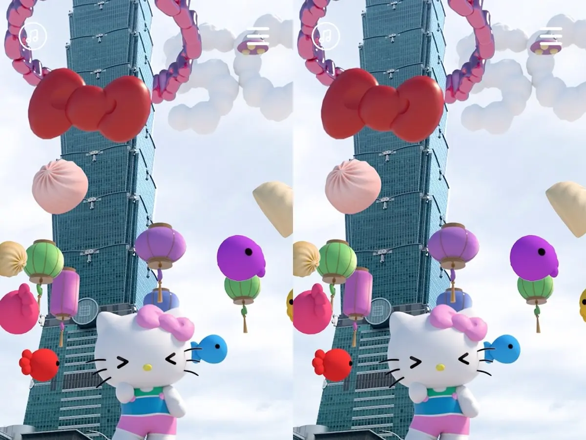 Hello Kitty現身101！全新50週年「AR濾鏡」免費下載，５大城市看Kitty跳舞